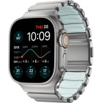 Nomad Stratos Band Natural Titanium Icy Blue Glow Fkm Aw 45/46/49mm - (NM009902858)