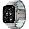 Nomad Stratos Band Natural Titanium Icy Blue Glow Fkm Aw 45/46/49mm - (NM009902858)