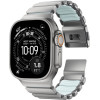 Nomad Stratos Band Natural Titanium Icy Blue Glow Fkm Aw 45/46/49mm - (NM009902858)