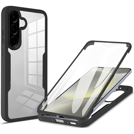 Techsuit - Colorverse 360 Series + Screen Protector - Samsung Galaxy A37 5G - Black