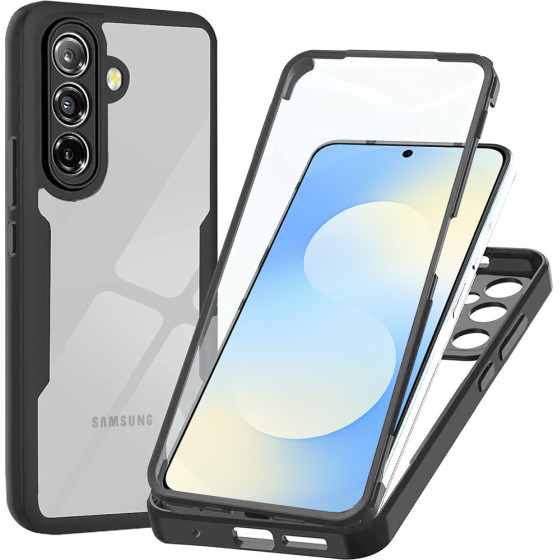 Techsuit - Colorverse 360 Series + Screen Protector - Samsung Galaxy A57 5G - Black