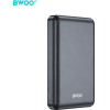 BWOO P82 Bo 10000mAh 15w Power Bank Wireless Charging Dark grey