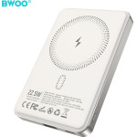 BWOO P82 Bo 10000mAh 15w Power Bank Wireless Charging Light grey