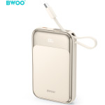 BWOO Pd 20W 10000 Mah Power Bank With Usb-C Cable And Display P80 gold