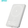 BWOO Ultra Slim Power Bank 5000mAh With Magnetic Charging P79 Gold