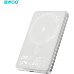 BWOO Ultra Slim Power Bank 5000mAh With Magnetic Charging P79 Gold