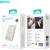 BWOO Ultra Slim Power Bank 5000mAh With Magnetic Charging P79 Gold