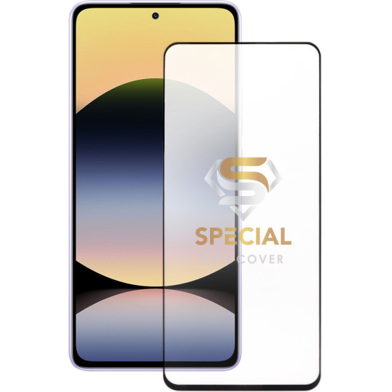 Idol 1991 Tempered Glass Xiaomi Redmi Note 14S 6.67'' 9H 0.25mm Special Full Cover Finger Unlock Full Glue BLACK
