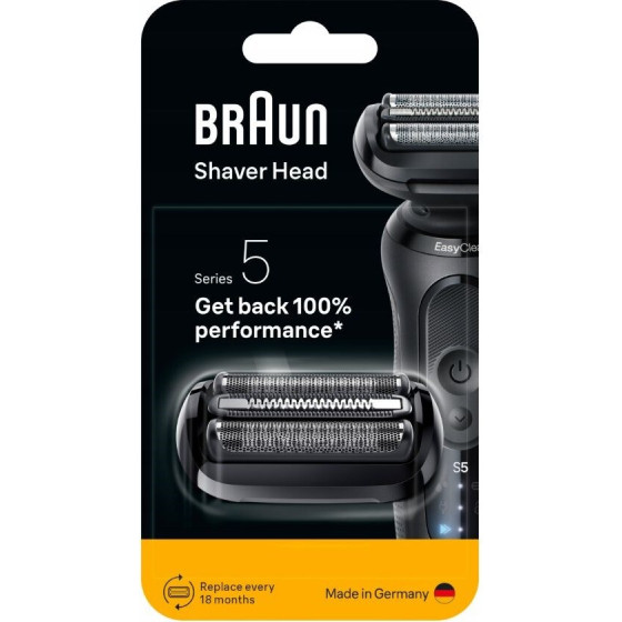 Braun Series 5 Black Electric Shaver Replacement head, 54B - (8700216051330)