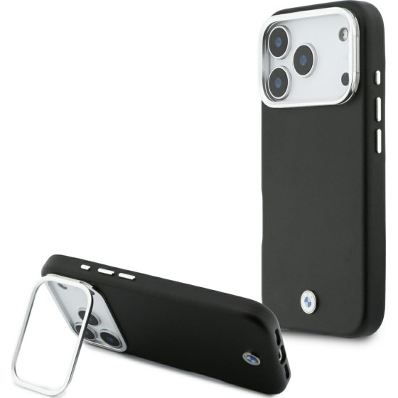 BMW Etui M Sign Metal Logo Magsafe Do Iphone 17 Pro Czarny - (BMHMP17L25PFWKCSK)