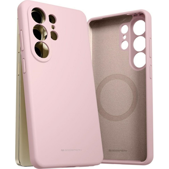 Mercury Case Pure Magsafe Silicone For Samsung Galaxy S26 Ultra Pink sand