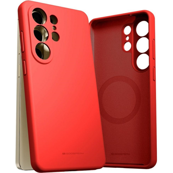 Mercury Case Pure Magsafe Silicone For Samsung Galaxy S26 Ultra red