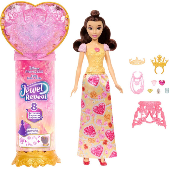 Mattel Disney Dolls: Disney Princess Fashion Dolls - Disney Princess Belle With Jewelry Box (JHL51)