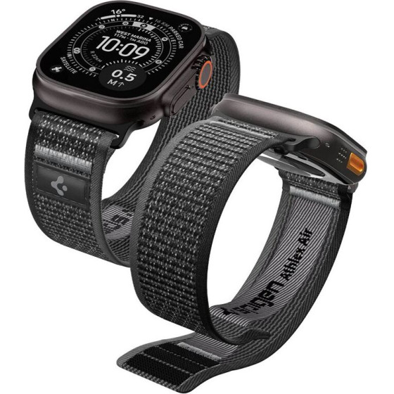 Spigen Athlex Air 2 Active Band, Black Gray - Apple Watch 49mm/46mm/45mm/44mm - (AMP11113)