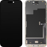 MP Lcd Display Module For Apple Iphone 15 Pro, Soft Oled Fhd 120Hz Diagnostic Version, Aftermarket, Black
