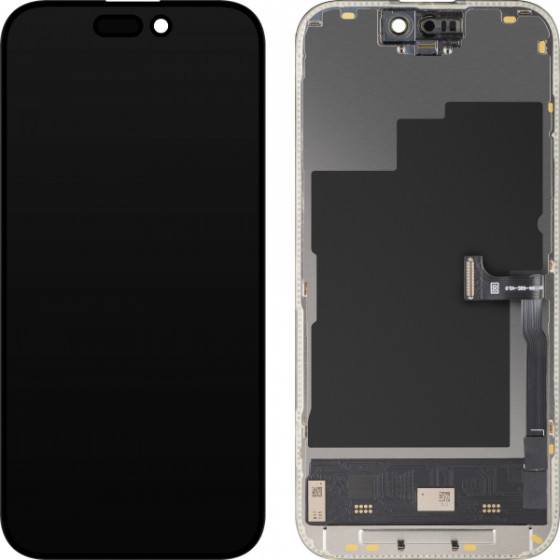 MP Lcd Display Module For Apple Iphone 15 Pro, Soft Oled Fhd 120Hz Diagnostic Version, Aftermarket, Black