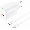 Foneng ��������� �������� ������� �������� �� ����� Usb C Pd 20W 3A & ������� Usb C �� Lightning 1m ����� - (EU65)
