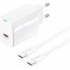 Foneng ��������� �������� ������� �������� �� ����� Usb C Pd 20W 3A & ������� Usb C �� Usb C 1m ����� - (EU65)