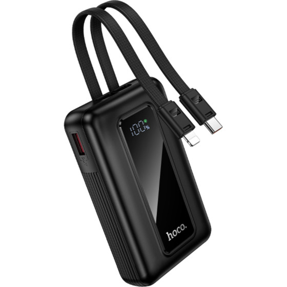 Hoco Power Bank 10000mAh PD20W+22.5W Qc �� ����� USB+USB-C ������������ ������� USB+Lighting ��� Led ������� ��������� ����� - (J162 Full Power)