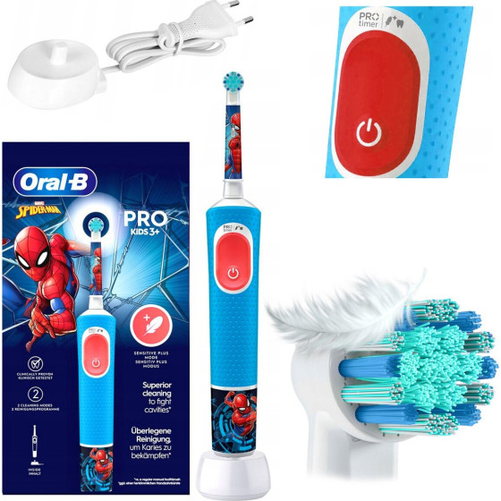 Oral-B Vitality Pro 103 Spiderman | Electric Toothbrush | - (Pro 103 Kids SPIDERMAN)