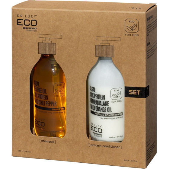 Acrylmed Dr Lucy Eco Set Shampoo For Coarse Coat + Conditioner For Dogs - (5905857022944)