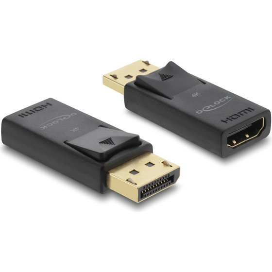 DeLock ���������� Displayport �� Hdmi 4K/60Hz, active, ������ - (61086)