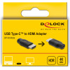 DeLock ���������� Hdmi �� USB-C 4K/60Hz, ������ - (61075)