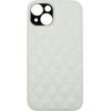 Vivid Diamond Shape Pu Leather Case Apple Iphone 14 White - (CS-Sp Case-2403001)