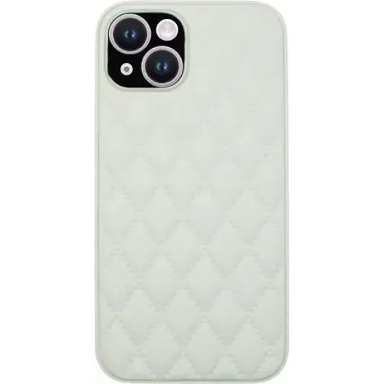 Vivid Diamond Shape Pu Leather Case Apple Iphone 14 White - (CS-Sp Case-2403001)