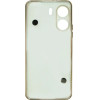 Vivid Silicone Case Pearl Chain Holder Redmi Note 13 5G White/Gold - (CS-Fshn HLD-2403010)