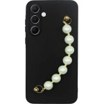 Vivid Silicone Case Pearl Chain Samsung Galaxy A55 5G Black - (CS-Sp Case 5-2403012)