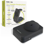Mobile Origin 3in1 Foldable Charging Stand With light, PW28, Black - (MO-FCHS-PW28-BLK)