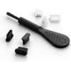 Mobile Origin USB-C Dust Plug & Cleaning Brush CL1 Black/Clear For iPhone/Android - (MO-CL1-BLK-CLR)