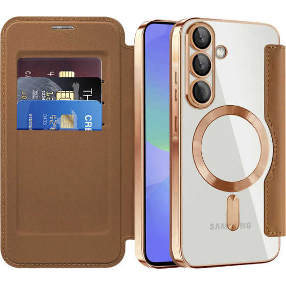 Techsuit - Smartmag Book Case - Samsung Galaxy A37 5G - Brown