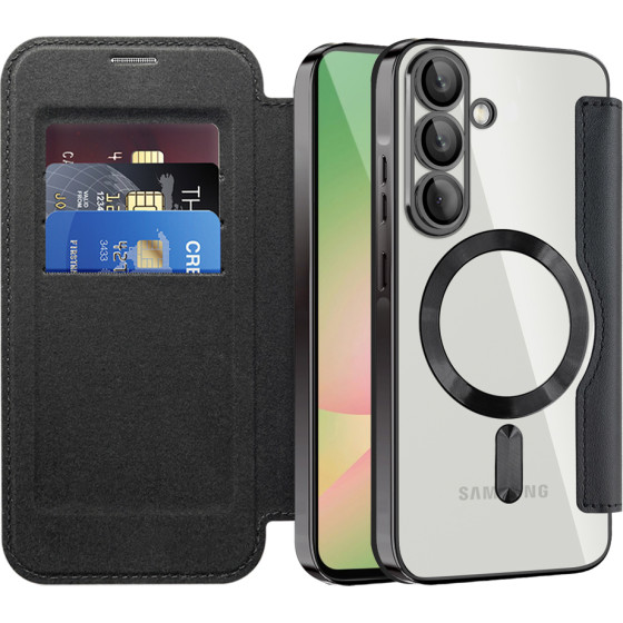 Techsuit - Smartmag Book Case - Samsung Galaxy A57 5G - Black