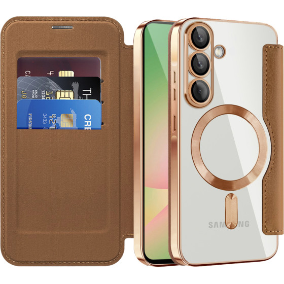 Techsuit - Smartmag Book Case - Samsung Galaxy A57 5G - Brown
