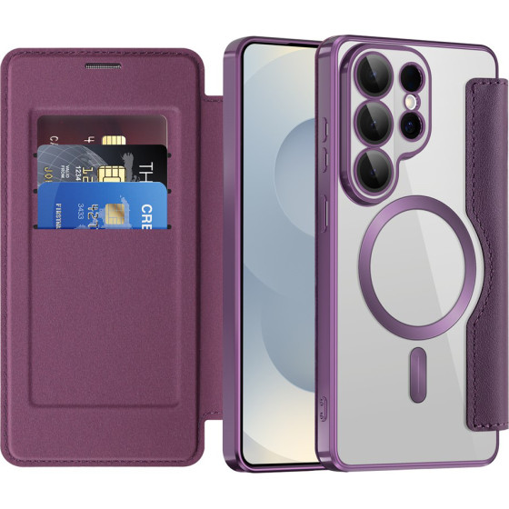 Techsuit - Smartmag Book Case - Samsung Galaxy S26 Ultra - Purple