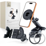 Tech-Protect N62 2IN1 UNIVERSAL & MAGNETIC MAGSAFE DASHBOARD & VENT CAR MOUNT BLACK