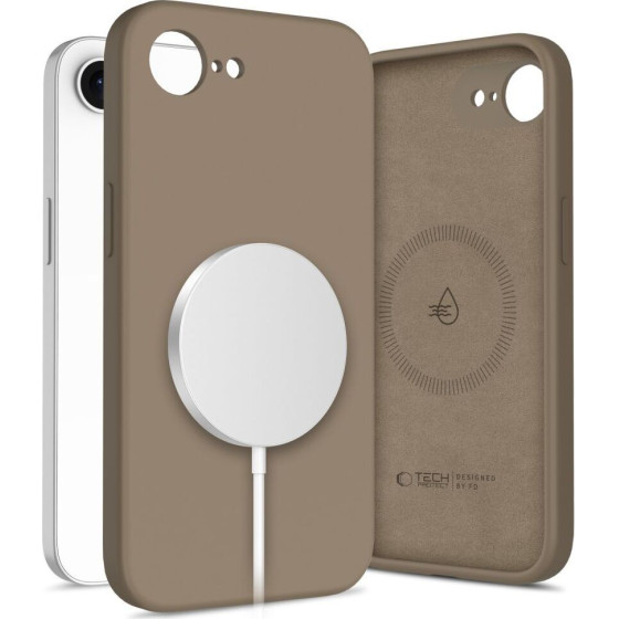 Tech-Protect SILICONE MAGSAFE IPHONE 16E / 17E CHOCOLATE BROWN