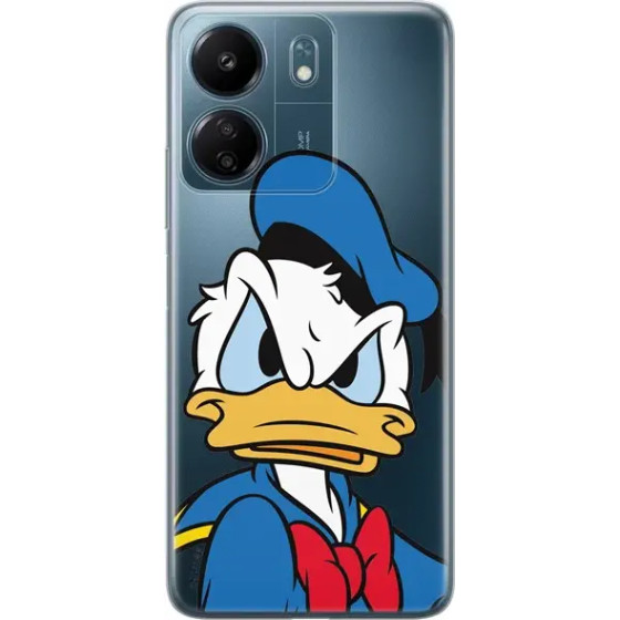 Disney Case Redmi 13C Donald Partial Print Angry Transparent - (DPCDONAL833)