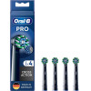 Oral-B Sonic toothbrush head 4x Cross Black - (860236)