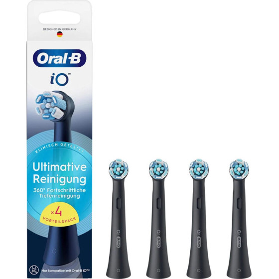Oral-B Sonic toothbrush head 8700216194969 , iO Ultimative Reinigung 4-Pack Black - (8,700216195e+12)