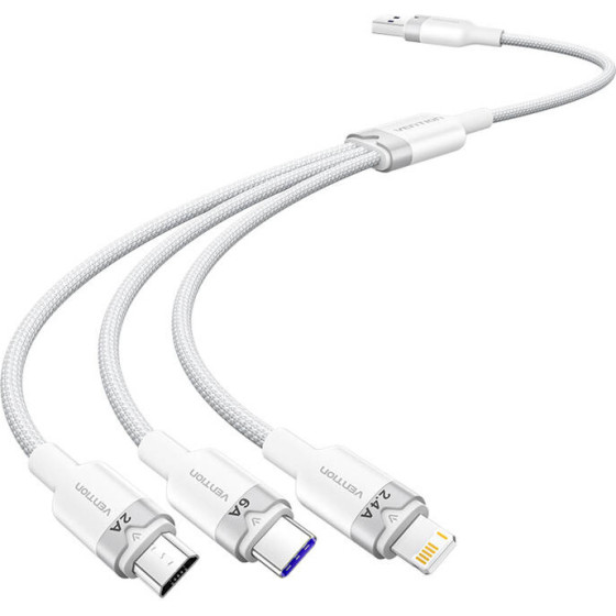 Vention ������� USB 2.0 A �� 3 �� 1 6A 1.5M (�����) - (CTRWG)
