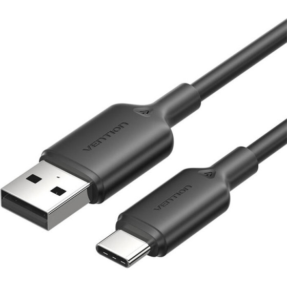 Vention ������� USB 2.0 A �� USB-C 3A 1M (�����) - (CTQBF)