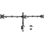 GEMBIRD ADJUSTABLE DESK 3-DISPLAY MOUNTING ARM (RTS) 17''-27'' BLACK - (MA-D3-01)
