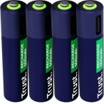 TRUST USB-C RECHARGEABLE BATTERIES 4P - AAA - (25671)