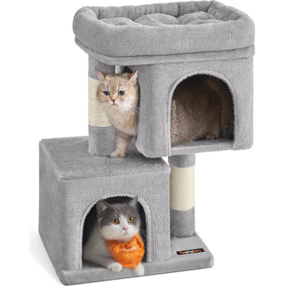 FEANDREA Cat Tower, Height 67 cm, Up To 2 Small Cats - (PCT611W01)