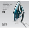 MAESTRO Steam Iron 2200W White, Blue - (MR-304C)