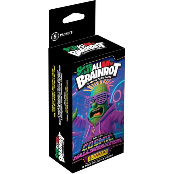 Panini Italian Brainrot 2: Beta Series Cosmic Hallucination - Ecoblister Cards (5 Packs Of 7 cards)