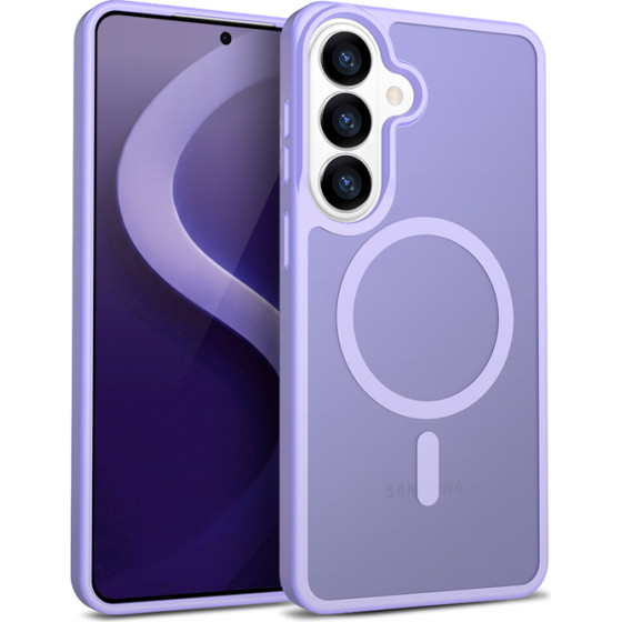 Crong Hybrid Matte Magnetic - Magsafe Case For Samsung Galaxy S26 (lavender) - (CRGHMMSGS26LVR)